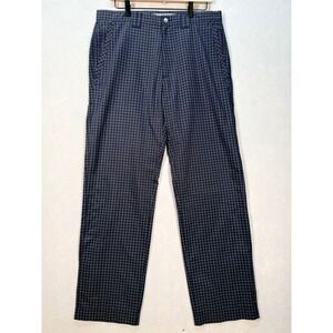 Callaway Golf X Series Mens Navy Blue Grid Check Performance‎ Pants 33x32